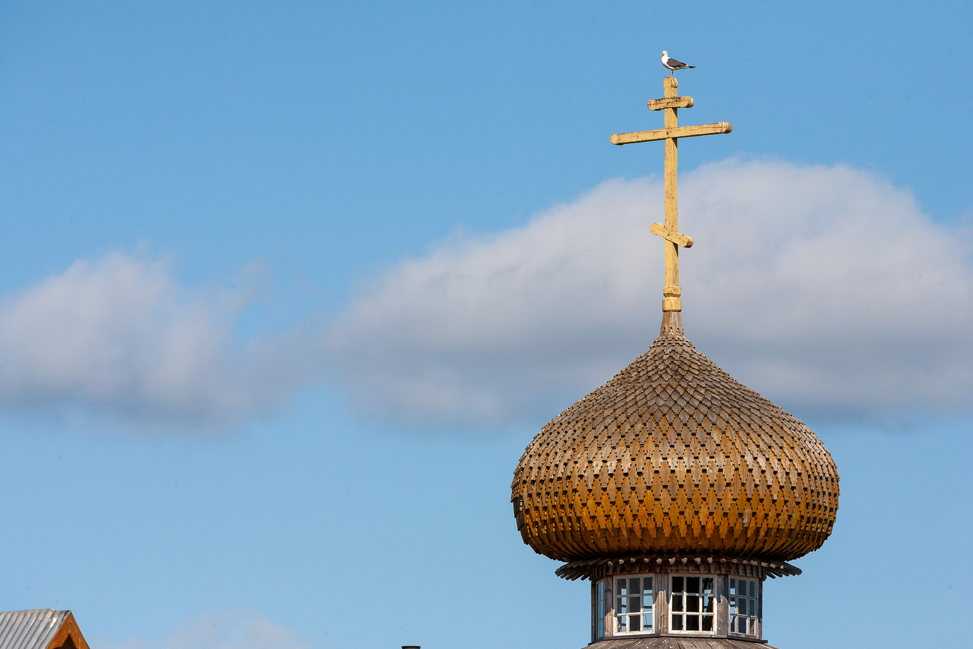 Купол Церкви Афанасия Великого. Варзуга,. Мурманская область, Фото: © Александр Трофимов. 2008